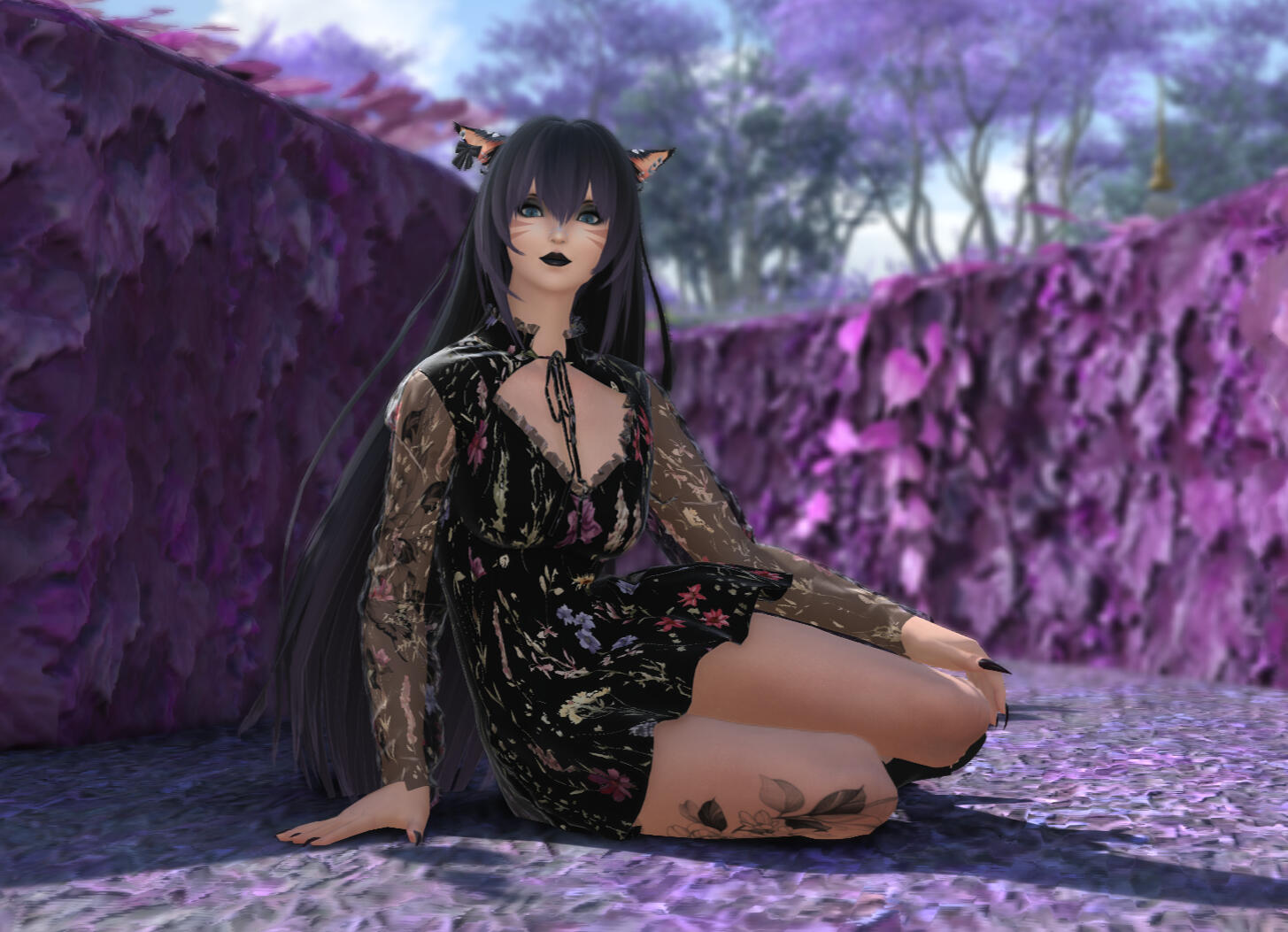 Purple flowers are my favorite.